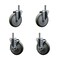 Service Caster Regency 460EC26 EC-26 5'' Replacement Caster Set with Brakes, 4PK REG-SCC-GR20S514-PPUB-845-2-TLB-2 - alternate 1